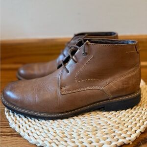 Men's Brown Leather Boots rockport 8,5
